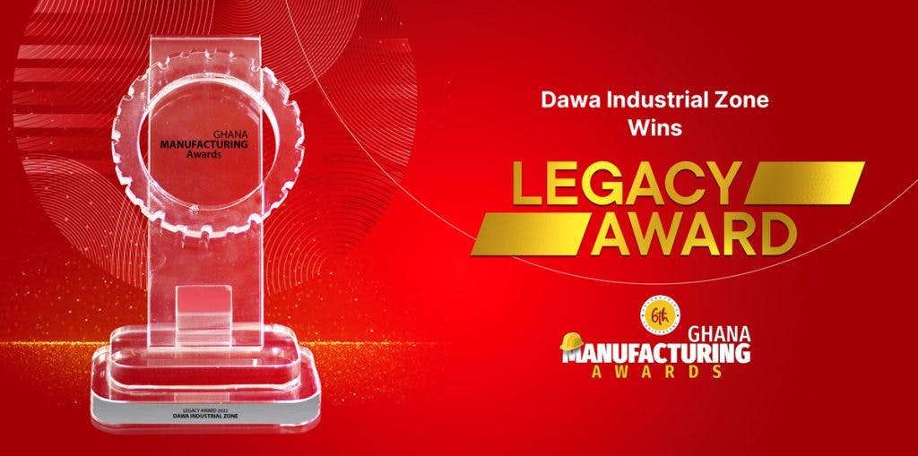 Dawa Industrial Zone Receives Top Honours At The 2022 Ghana Manufacturing Awards
